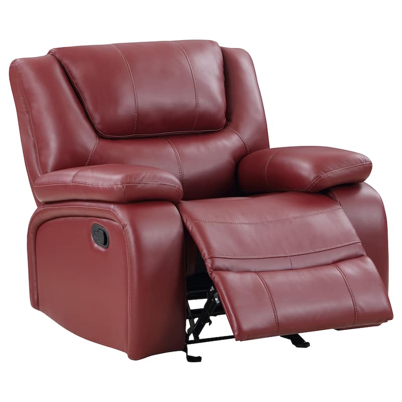 Camila Leatherette Upholstered Glider Recliner Chair