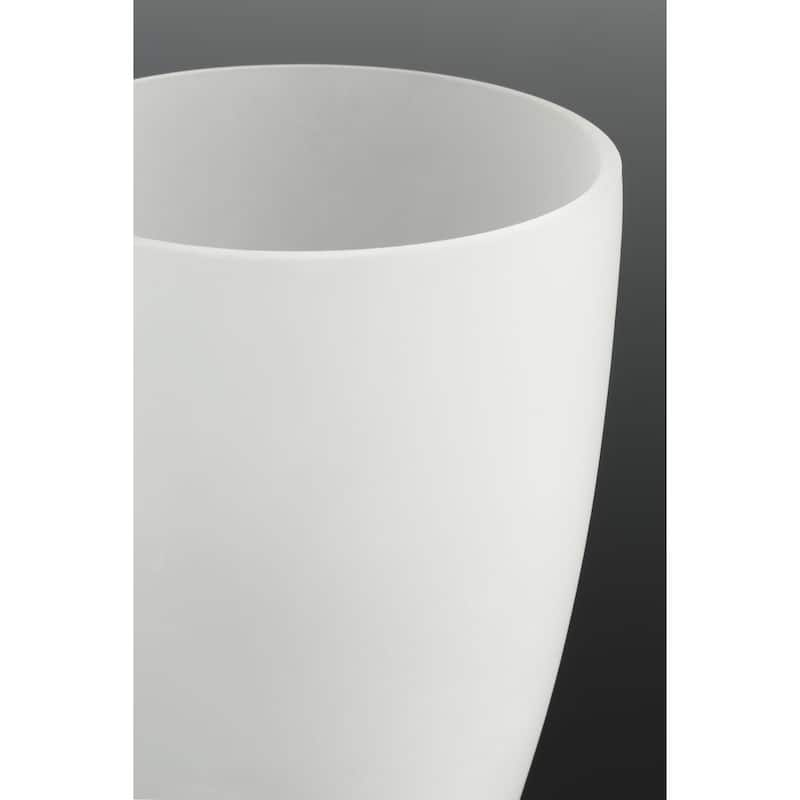 Leap Collection Three-Light Brushed Nickel Etched Glass Modern Bath Vanity Light - 8.375" x 22.875" x 6.125"