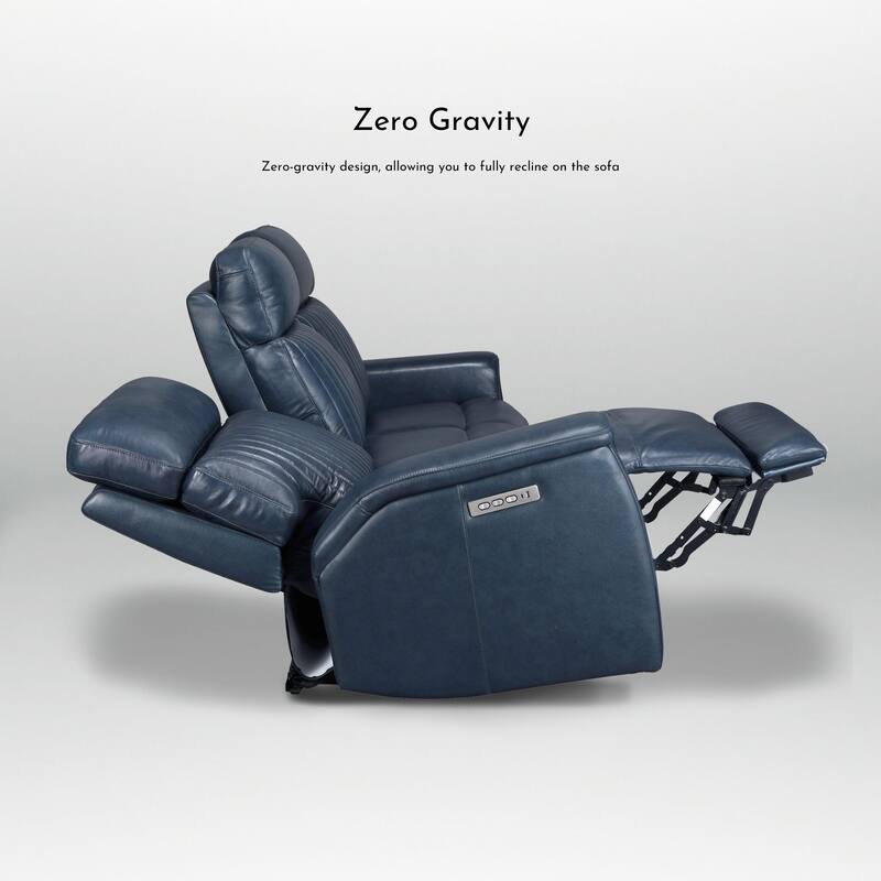 83.5'' Leather Zero Gravity Power Reclining Sofa with Power Headrest and Power Lumbar,USB&USB-C Port