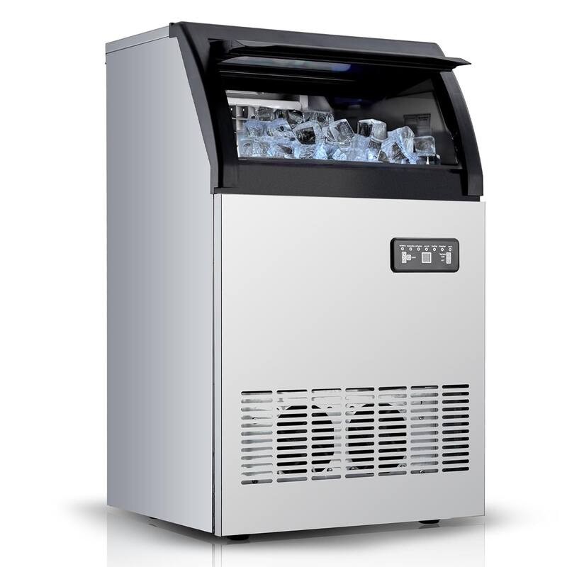 Commercial Freestanding Ice Maker Machine 120lbs/24hr - N/A - Silver