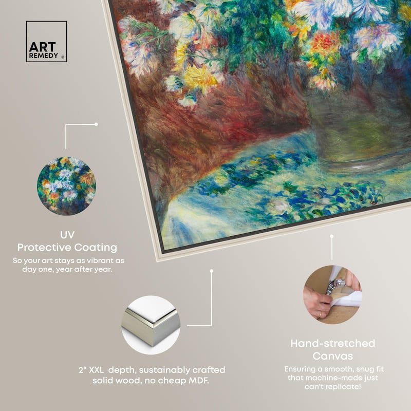 Renoir Chrysanthemum Canvas by Art Remedy