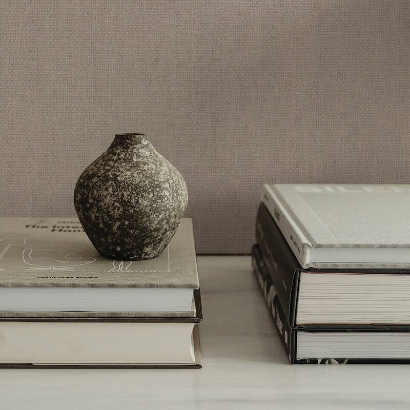 Tempaper Faux Grasscloth Primitivo Textured Peel and Stick Wallpaper by Jeremiah Brent