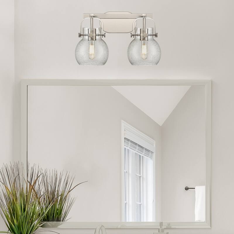 Innovations Lighting 423-2W-10-17 Pilaster II Sphere Vanity Pilaster