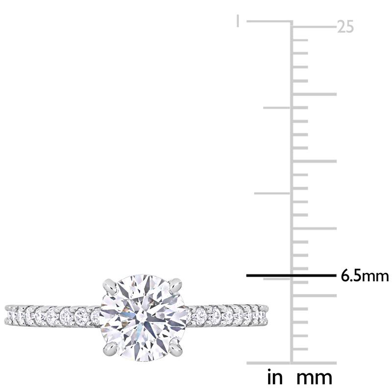 Miadora 1 1/5ct to 2 5/8ct TDW Certified Diamond Solitaire Engagement Ring in 14k White Gold