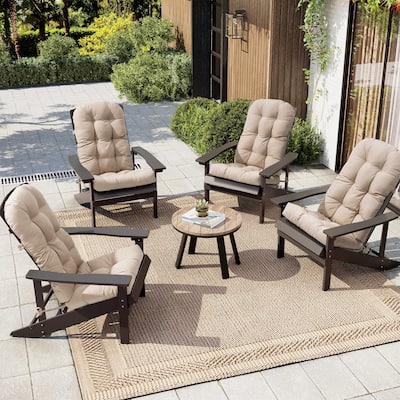 Outdoor Adirondack Chair Cushion Rocking Chair Cushions Thickened Patio Chair Pad with Sunbrella