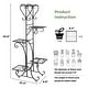 preview thumbnail 3 of 4, Tall Plant Stand 5 Tiered Iron Plant Shelf Garden Display Rack Indoor Outdoor