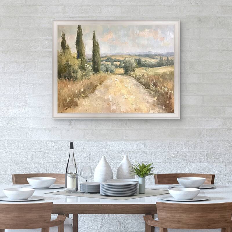 Masterpiece Art Gallery| Tall Trees by Petals Prints Design - Framed Canvas Art Print