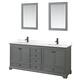 Option Dark Gray, Black Trim, White Quartz Top