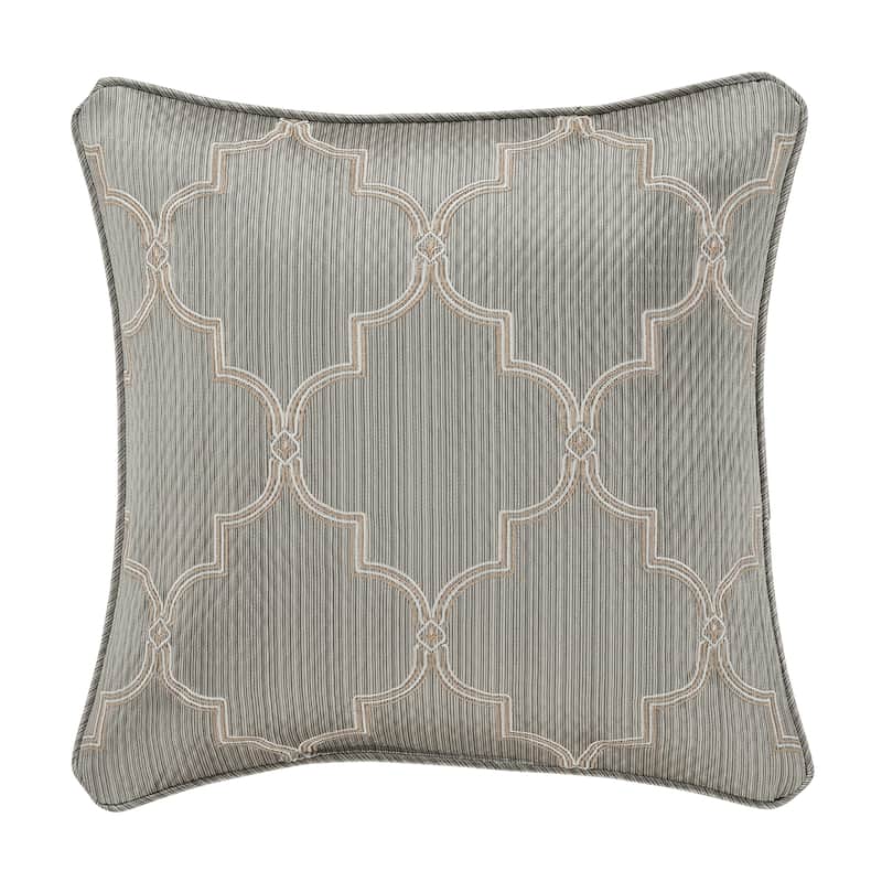 Martina 18" Square Embellished Decorative Throw Pillow
