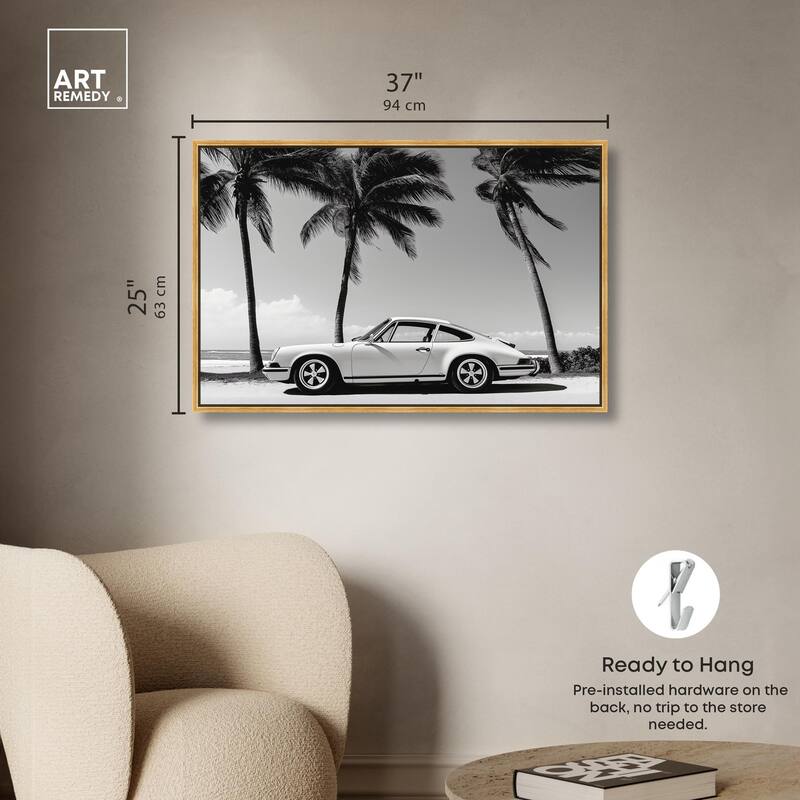 Analog Vintage Car Canvas by Art Remedy