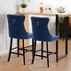 preview thumbnail 10 of 56, Contemporary Tufted Velvet Upholstered Counter Bar Stools Set of 2