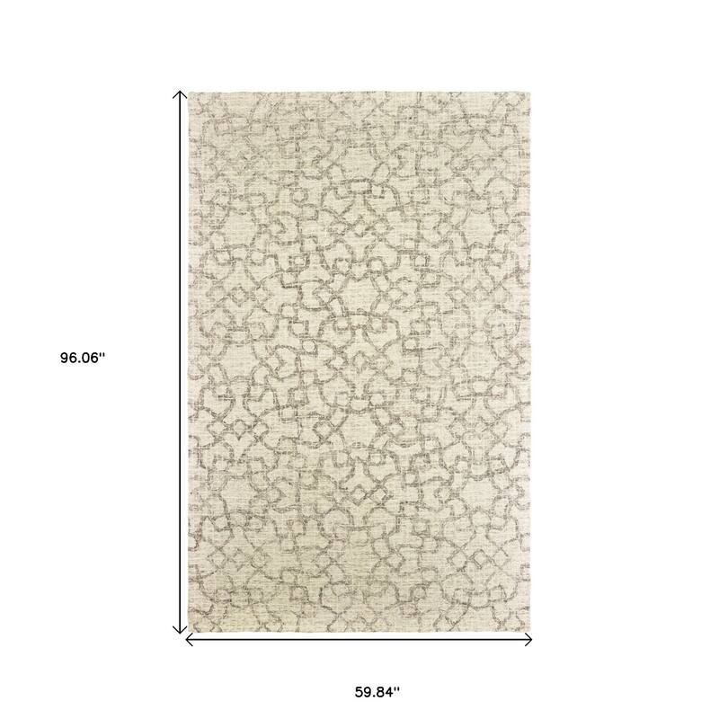 HomeRootsGeometric Transitional Rectangle Area Rug
