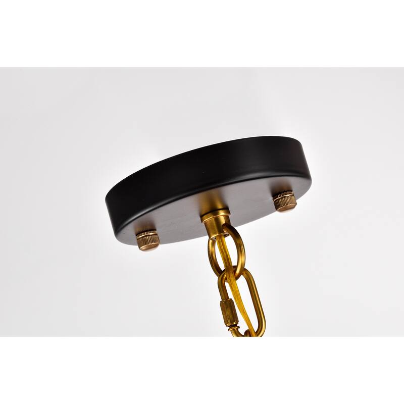 Matte Black and Gold 48-inch Wagon Wheel 24-light Chandelier