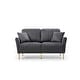 preview thumbnail 40 of 51, 2 Piece Living Room Sofa Set, Velvet Upholstered, Solid Manufactured Frame, Reversible Cushions, Metal Feet, Flared Armrests