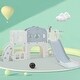 preview thumbnail 17 of 37, 7-in-1 Toddler Slide Set - Spaceship Playset with Slide, Arch Tunnel, Basketball Hoop, and Toy Storage