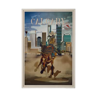 Calgary Go (XL) Framed Art Print