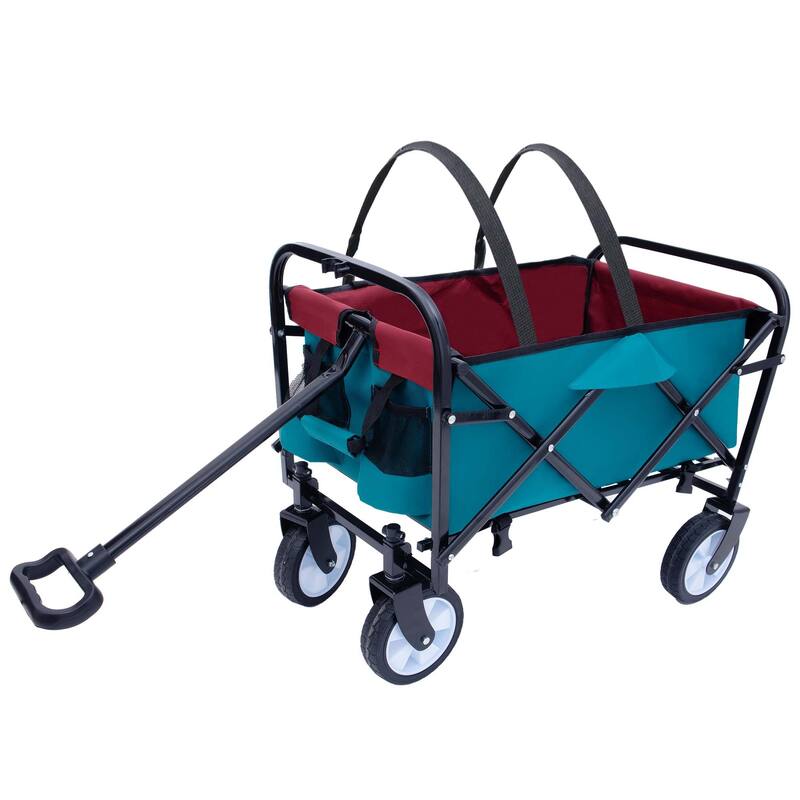 2.1 cu ft. Steel Foldable Wagon Cart