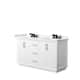Option White, Black Trim, White Quartz Top