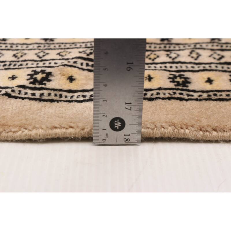 Finest Peshawar Bokhara Beige Rug 9'11" x 13'6" - 9'11 x 13'6
