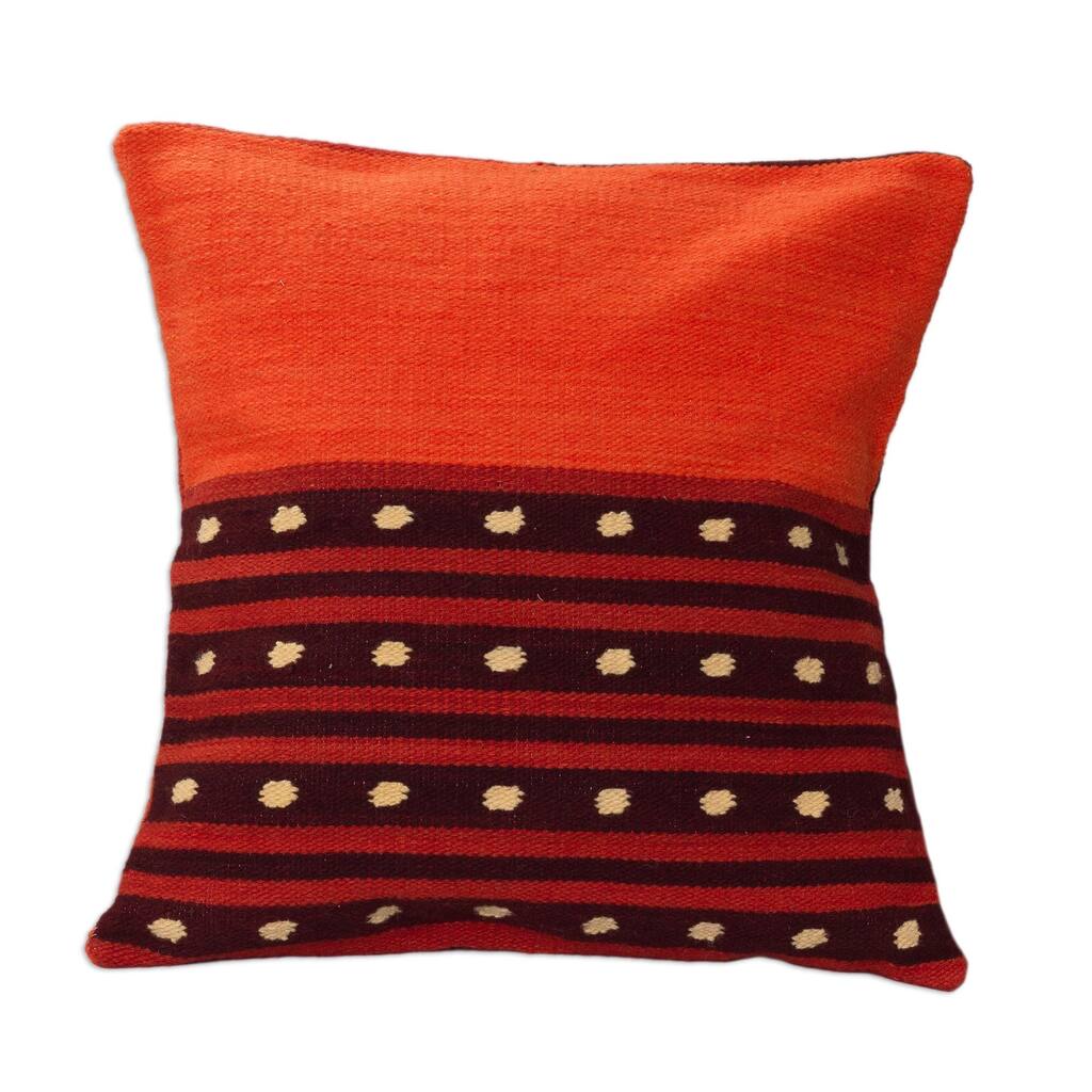 Handmade Wool Field at Sunset Cushion Cover (Peru)