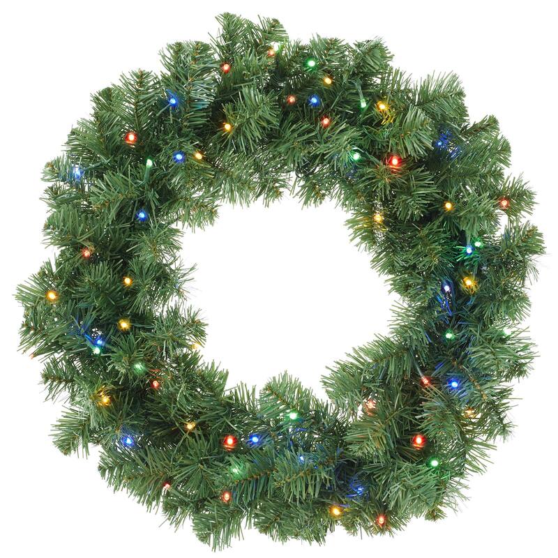 Green Fir Artificial Holiday Christmas Wreath Holiday Décor
