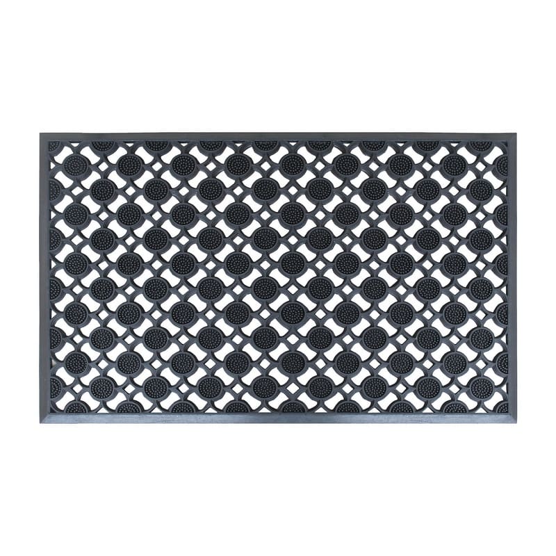 A1HC Round Eye Indoor/Outdoor All Weather Rubber Doormat - 24"X36