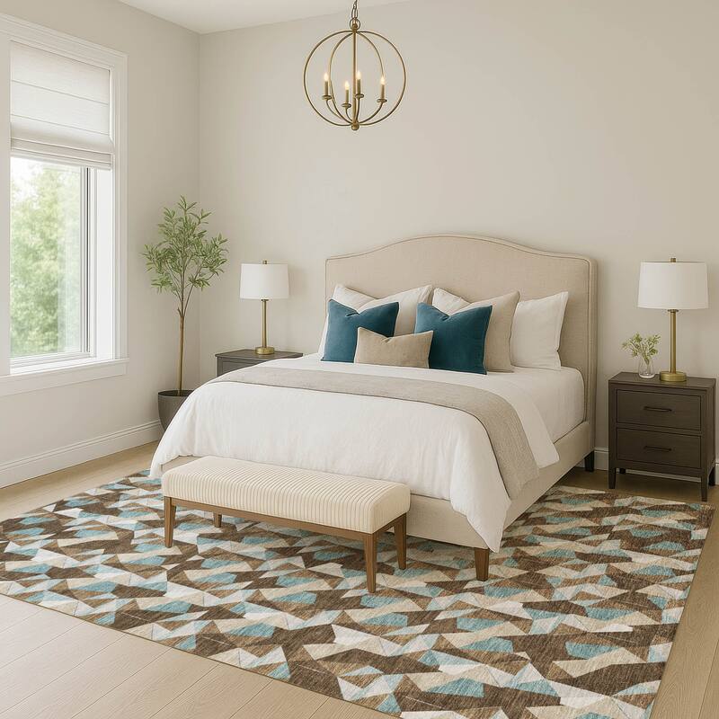 Machine Washable Indoor/ Outdoor Chic Hooper Chantille Rug