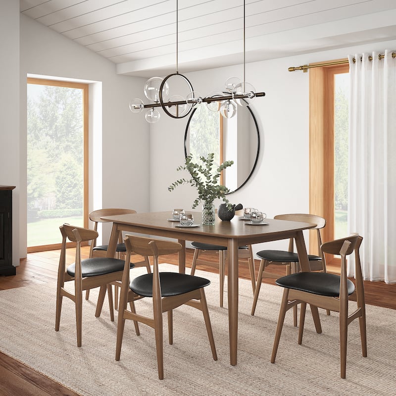 Ribe Mid-Century Modern Tapered Dining Set