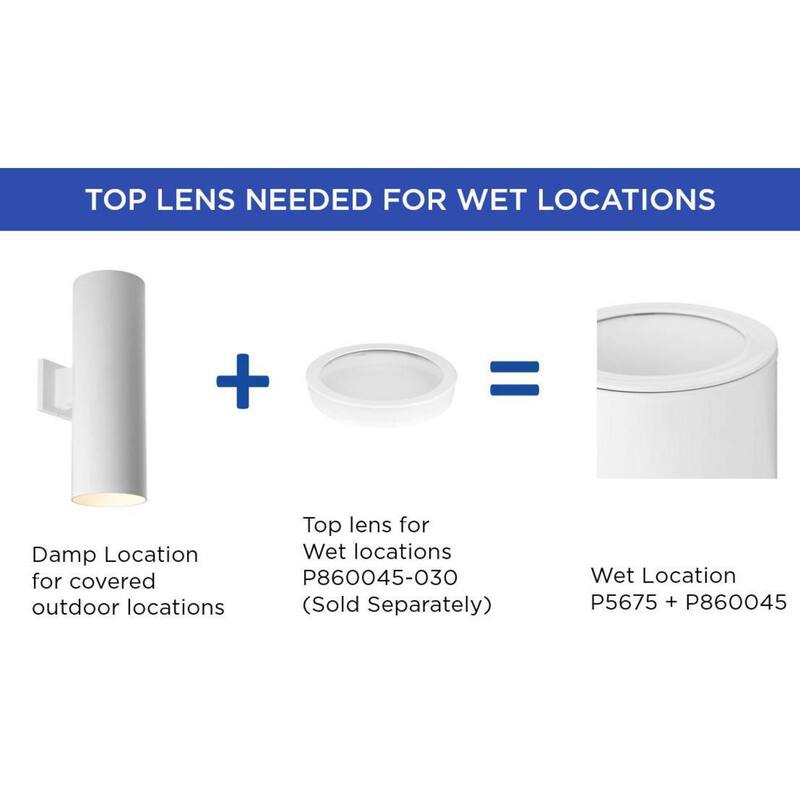 5" LED Outdoor Up Down Cylinder - 14" x 5" x 8.8750"
