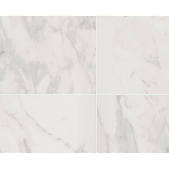 Shaw 499TS Prime Aura - 24" x 24" Square Floor and Wall Tile - Matte - Statuario Brina