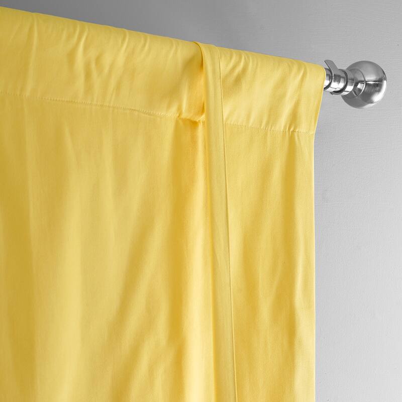 Exclusive Fabrics Solid Cotton Tie-Up Window Shade - 46 X 63
