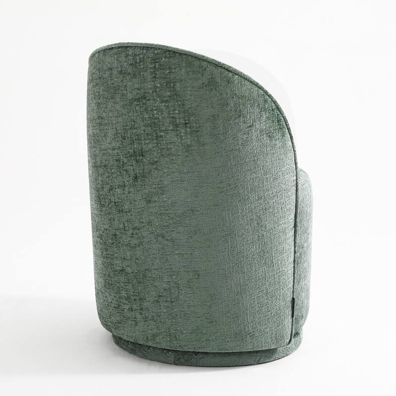 UIXE Modern Upholstered Swivel Armless Side Dining Chairs