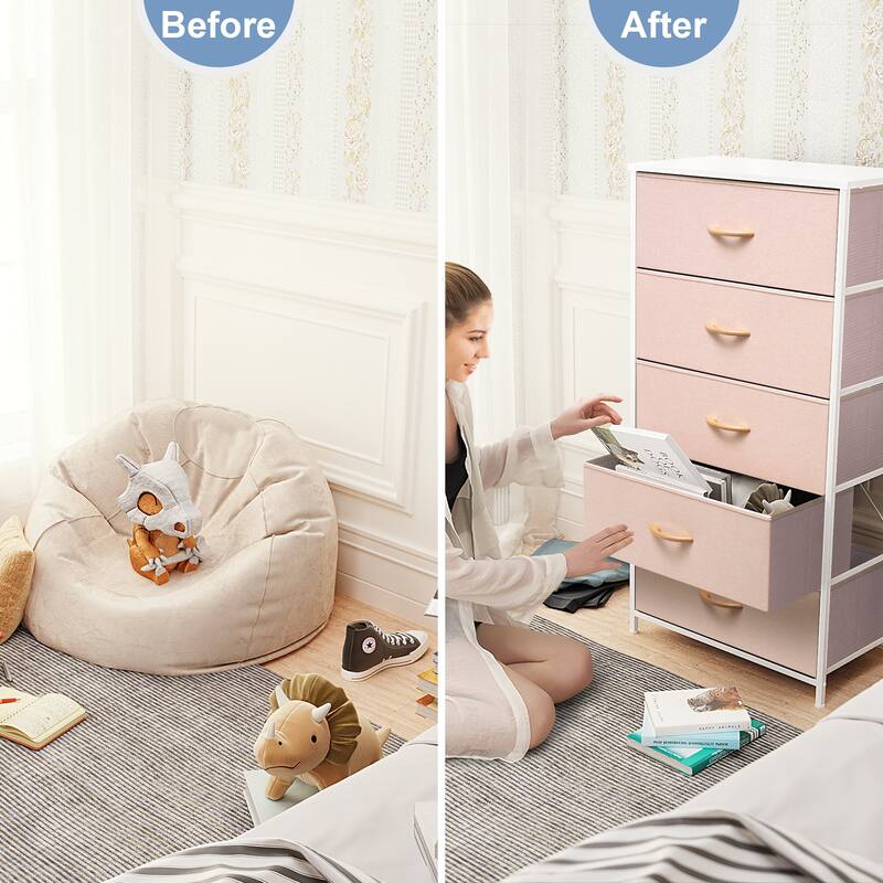 5 Drawers Vertical Dresser Storage Tower Organizer Unit for Bedroom