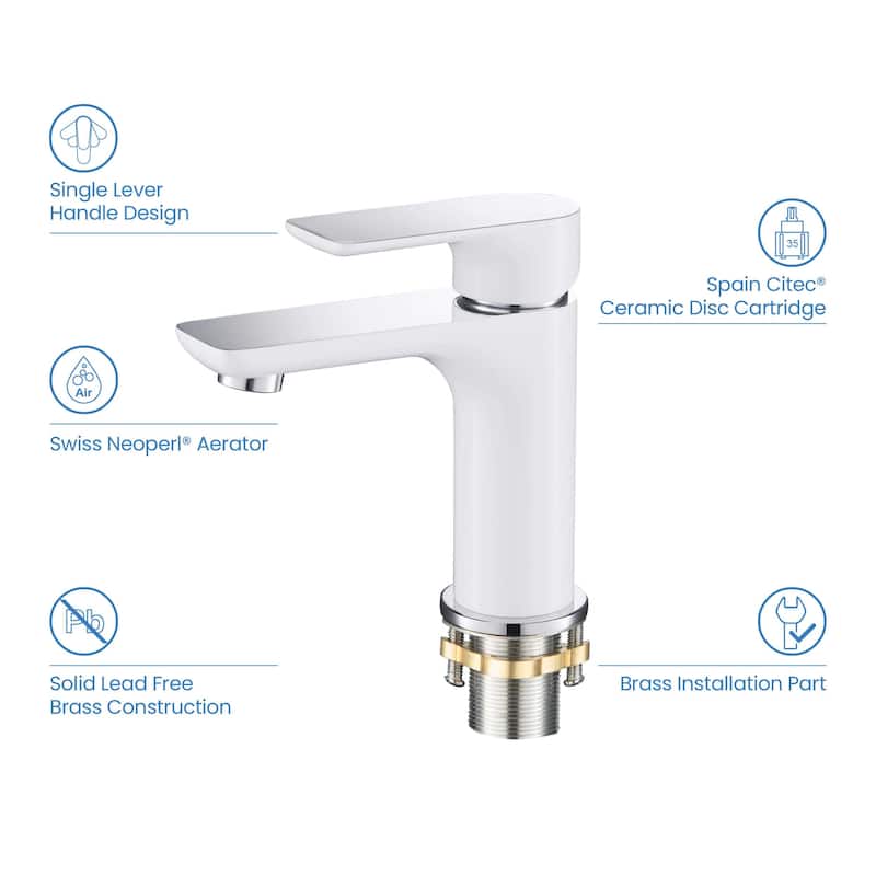Tender Single Handle Bathroom Sink Faucet