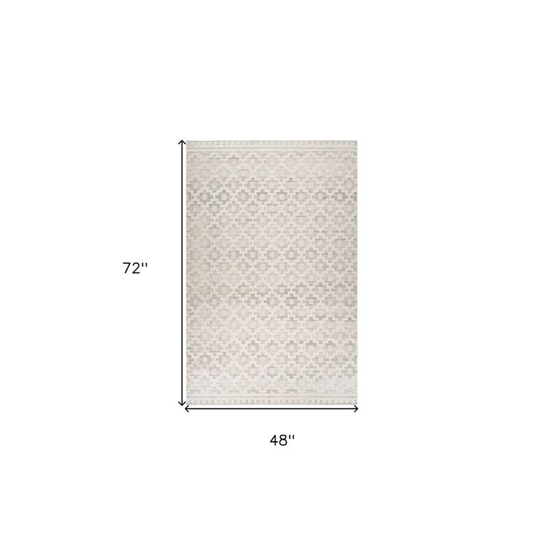 Bizij Stain Resistant Woven Durable Area Rug By HomeRoots