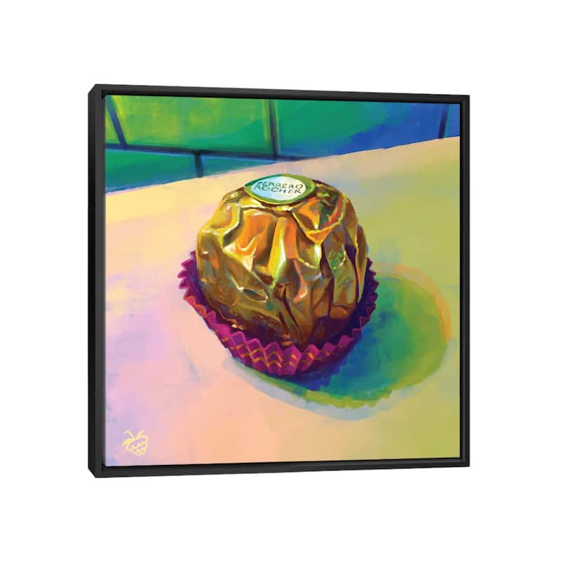 iCanvas "Ferrero Rocher" by Very Berry Framed - Black - 18x18