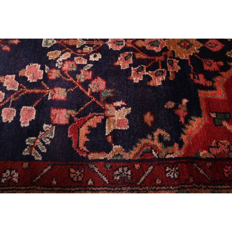 ECARPETGALLERY Hand-knotted Andelz Dark Navy Wool Rug - 3'6 x 11'9