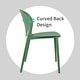 preview thumbnail 46 of 56, Modern Plastic Garden Patio Indoor or Outdoor Dining Stackable Chair UV Protected Armless With Dot Back Surf