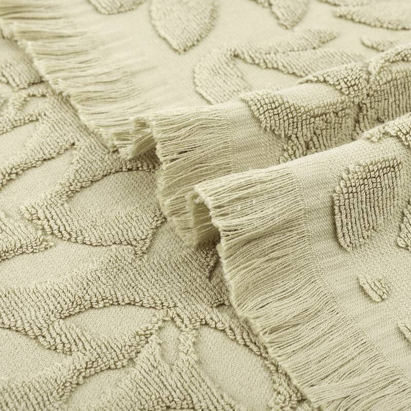Jacquard Pattern Boho Decorative Hand Towels, Cotton Turkish Absorbent Soft Hand Towel for Bathroom, Kitchen, Hotel, Spa