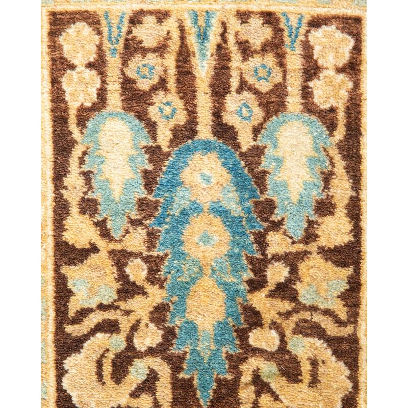 Overton Handknotted Wool Traditional Oriental Ivory Runner