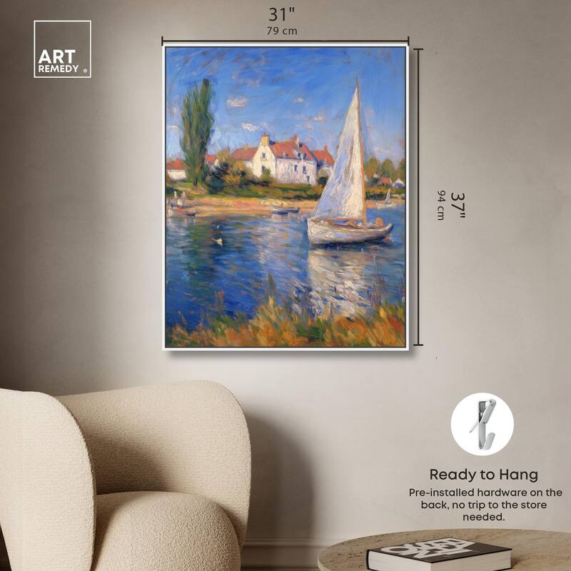 Bayside Calm I Canvas by Art Remedy