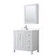 Option White / White Quartz Top / Polished Chrome