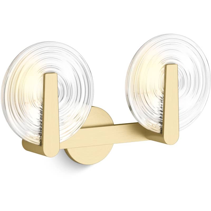 Kohler Lighting 38397-SC02S Hint 2 Light 11" Tall Wall Sconce - Brushed Moderne Brass