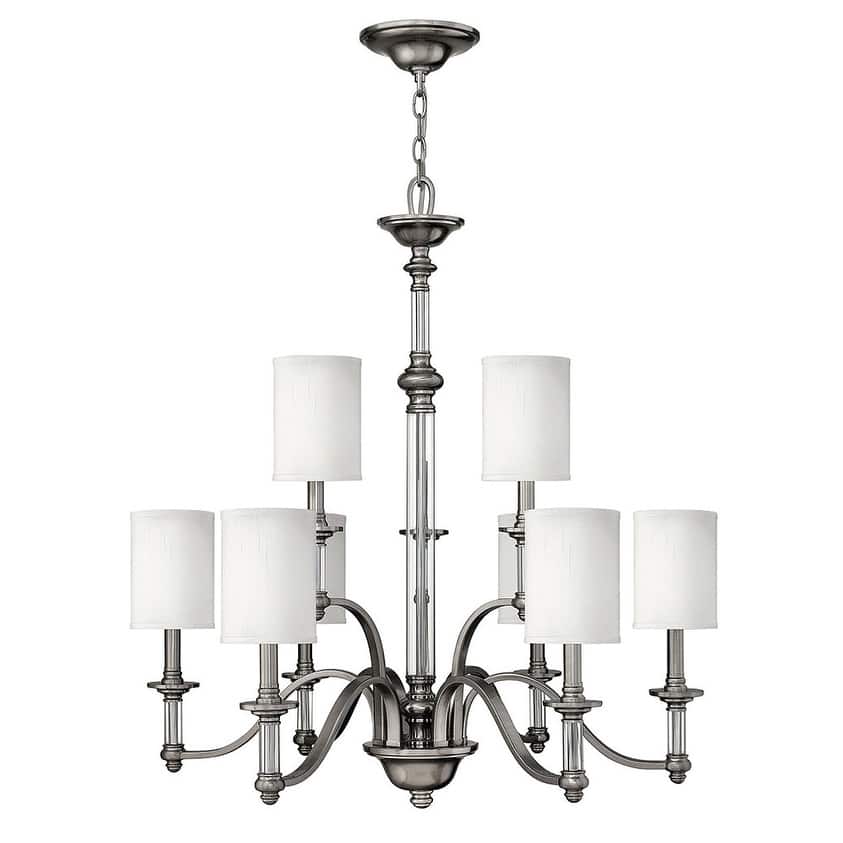 Hinkley Lighting Sussex 9 Light 2 Tier Chandelier