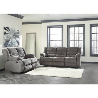 Signature Design by Ashley Tulen Gray 2-Piece Upholstery Package - 87"W x 40"D x 40"H