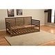 preview thumbnail 10 of 13, Solid Wood Daybed Frame with Twin Pop-Up Trundle Bed