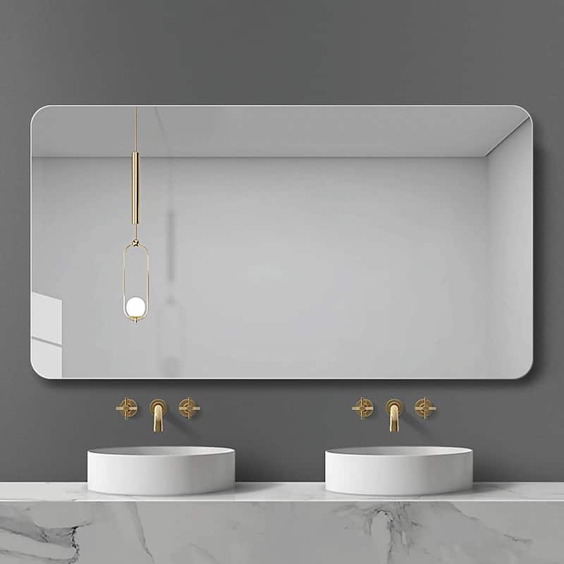 Wall-Mounted Bathroom Vanity Mirror - Clear