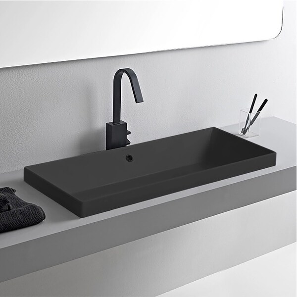 Nameeks Teorema 2 Rectangular Ceramic Drop In Sink - Bed