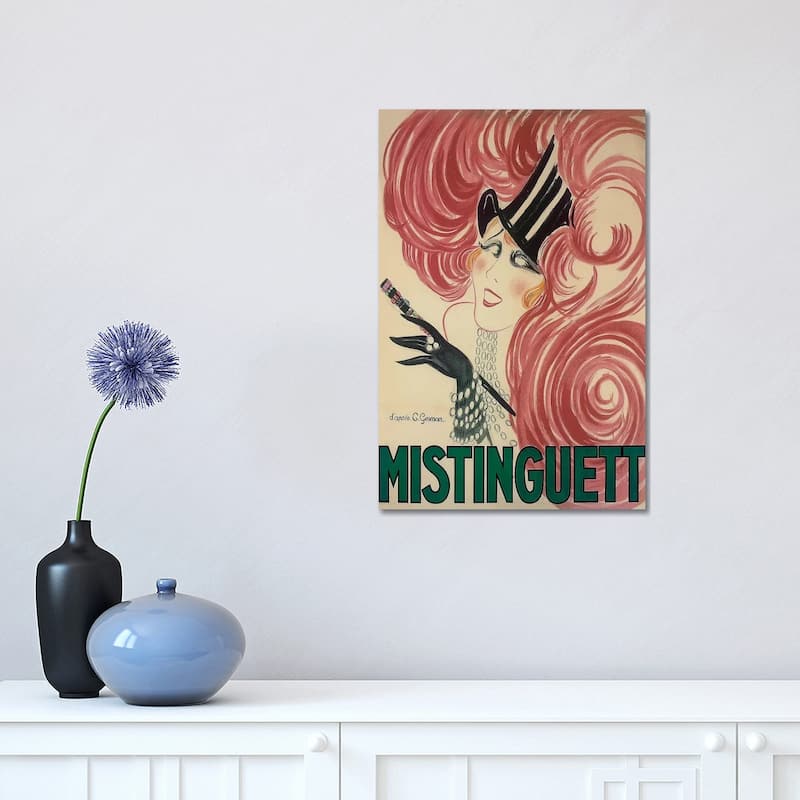 iCanvas "Moulin Rouge Mistinguett Advertisement, 1925" by Charles Gesmar Canvas Print