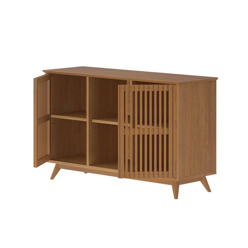 Plank and Beam Mid-Century Modern 2-Door TV Stand